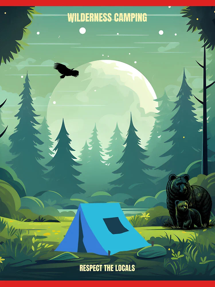 Wilderness Camping – Respect the Locals Classic T-Shirt