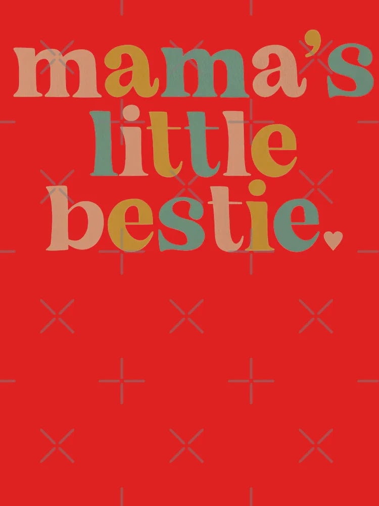 Mama's Little Bestie Retro Cute Saying Classic T-Shirt