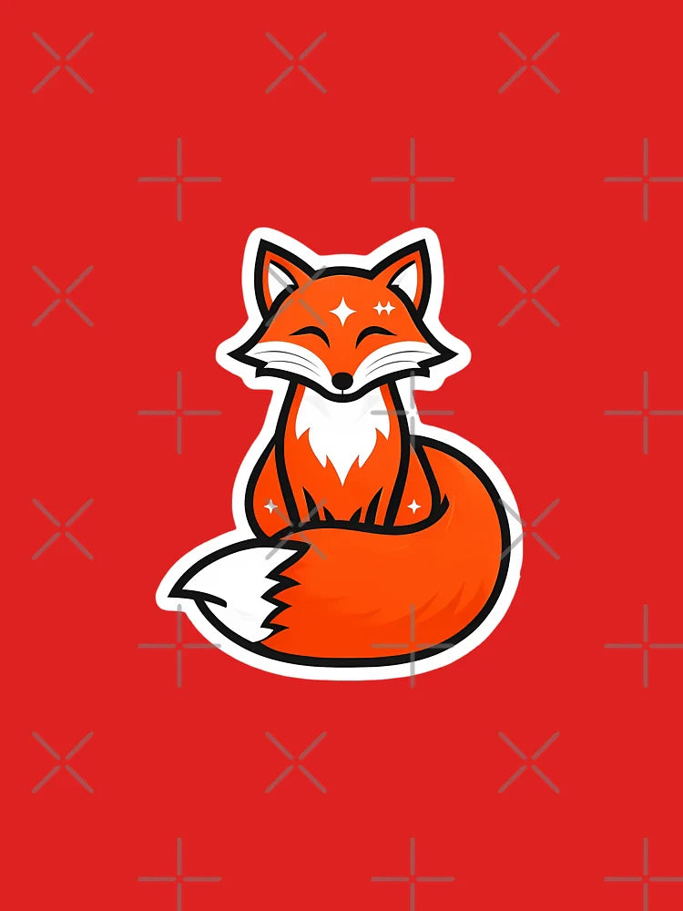 Cute Cartoon Fox Design Classic T-Shirt