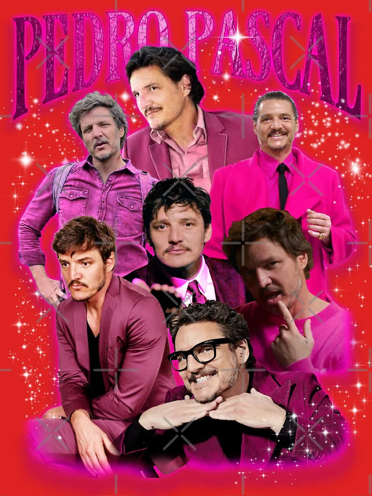 Pedro Pascal in Pink Classic T-Shirt