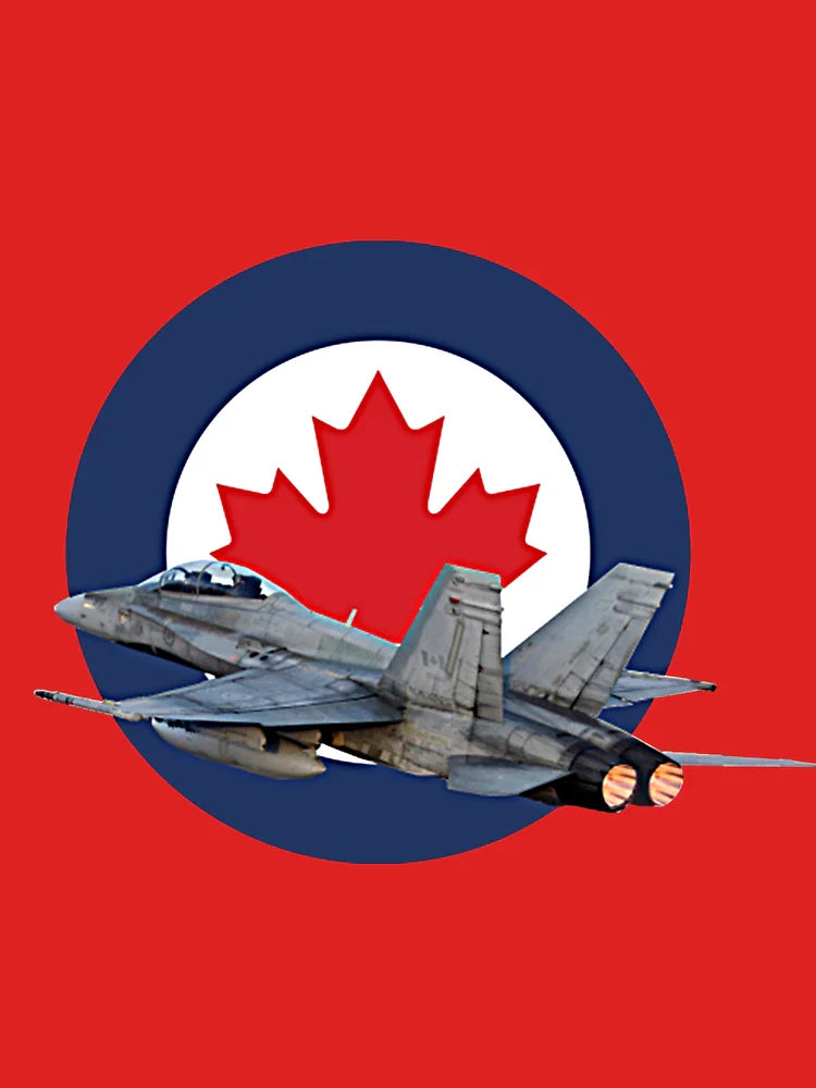 Canadian Airforce Canada RCAF Cf-18 Hornet Roundel  Classic T-Shirt