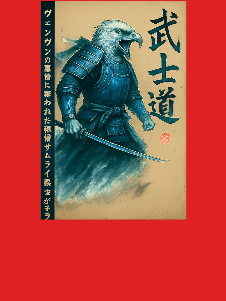 Bald Eagle Samurai Warrior - Japanese Ink Style Classic T-Shirt