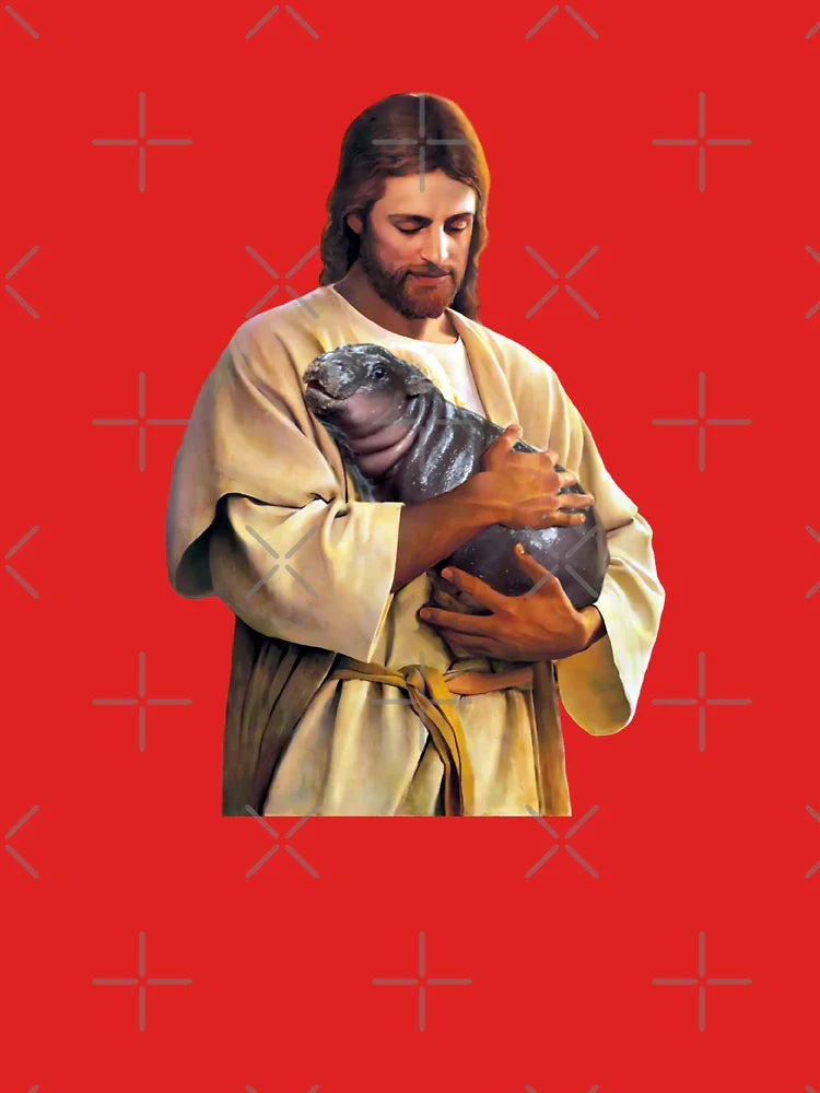 Jesus Carrying Moo Deng Classic T-Shirt