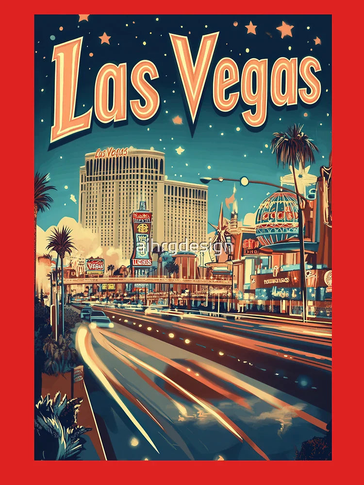 Experience the excitement of Las Vegas as bright neon lights illuminate the lively streets, showcasing an unforgettable destination filled Classic T-Shirt