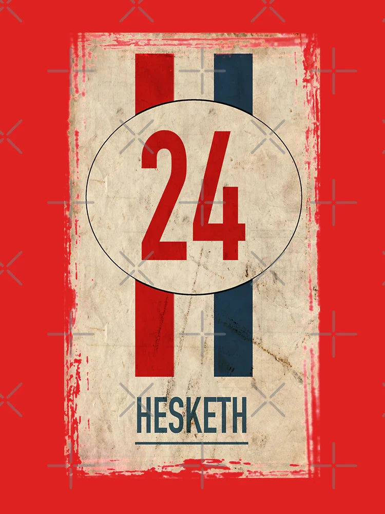 Hesketh Racing Iconic James Hunt Number Classic T-Shirt