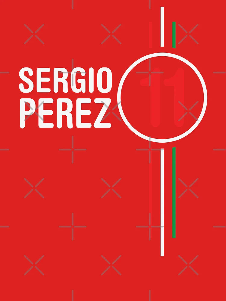Sergio Perez Logo Formula 1 Motorsports Racing Classic T-Shirt
