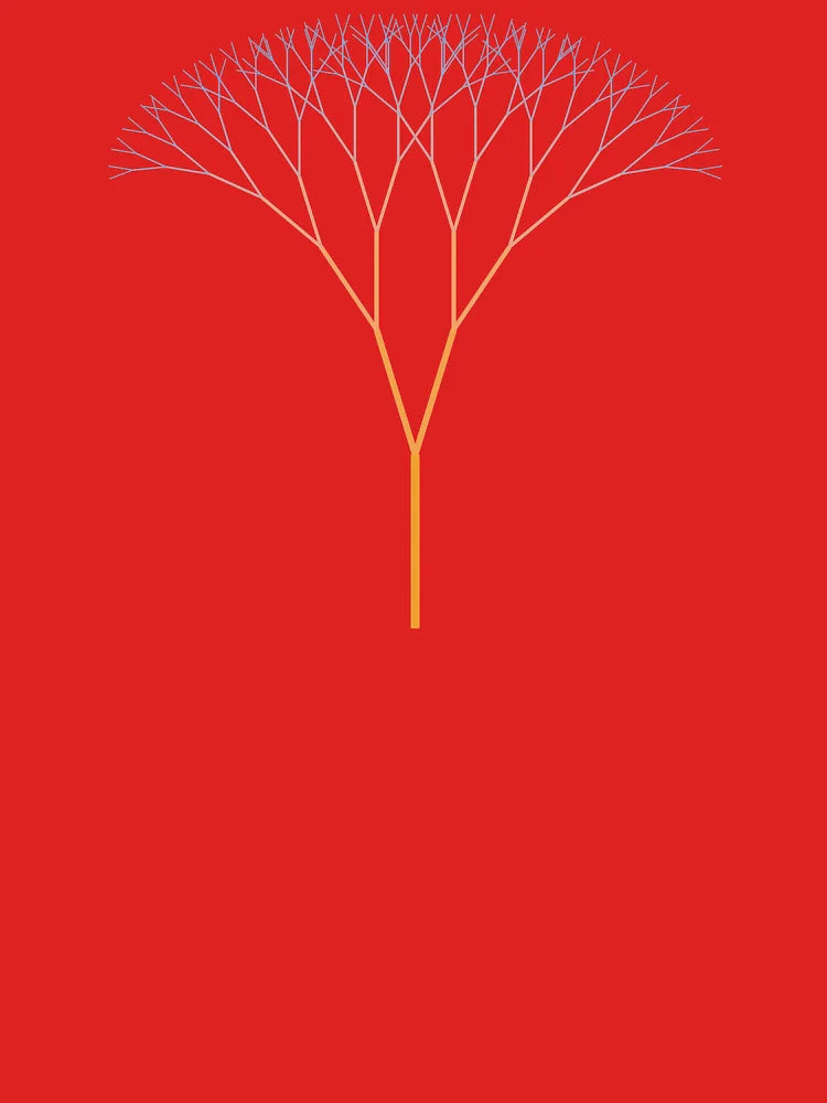 Geometric Tree - Canopy Fractal Classic T-Shirt