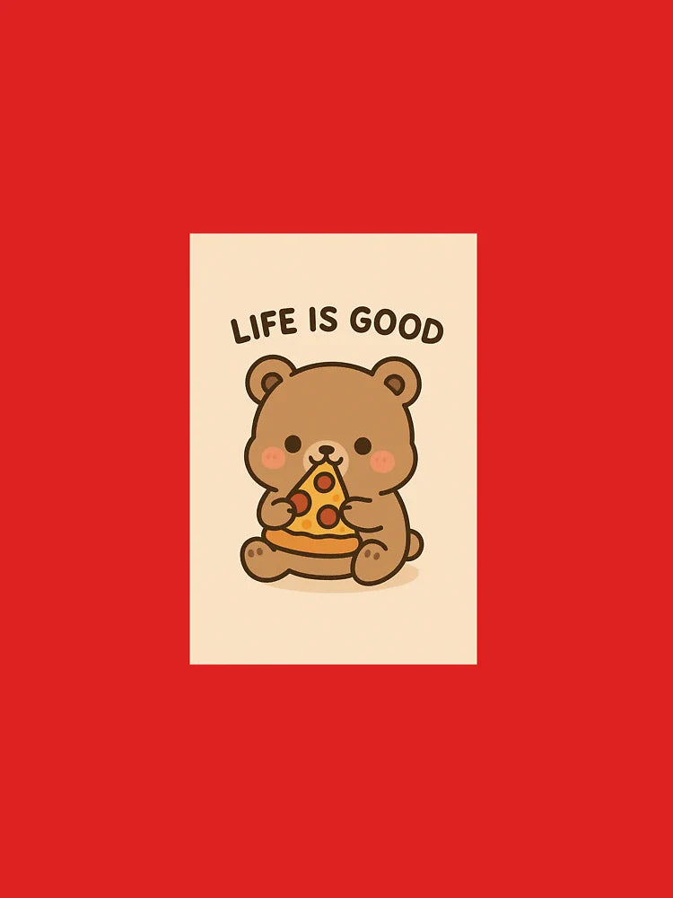 Life is beary good with pizza Classic T-Shirt