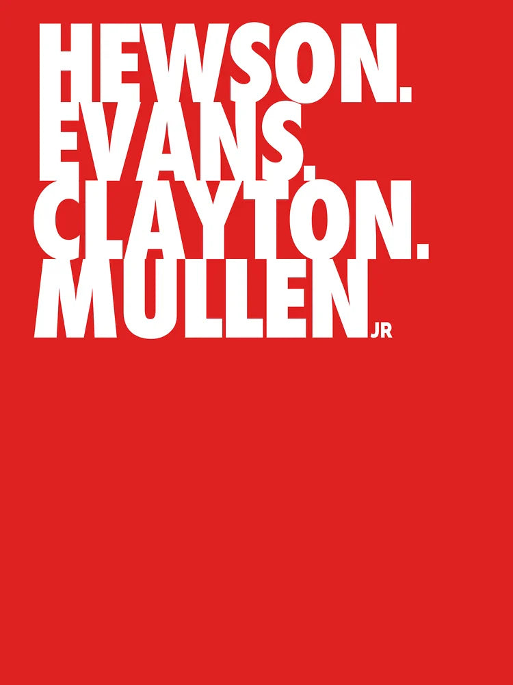 Hewson Evans Clayton and Mullen Classic T-Shirt