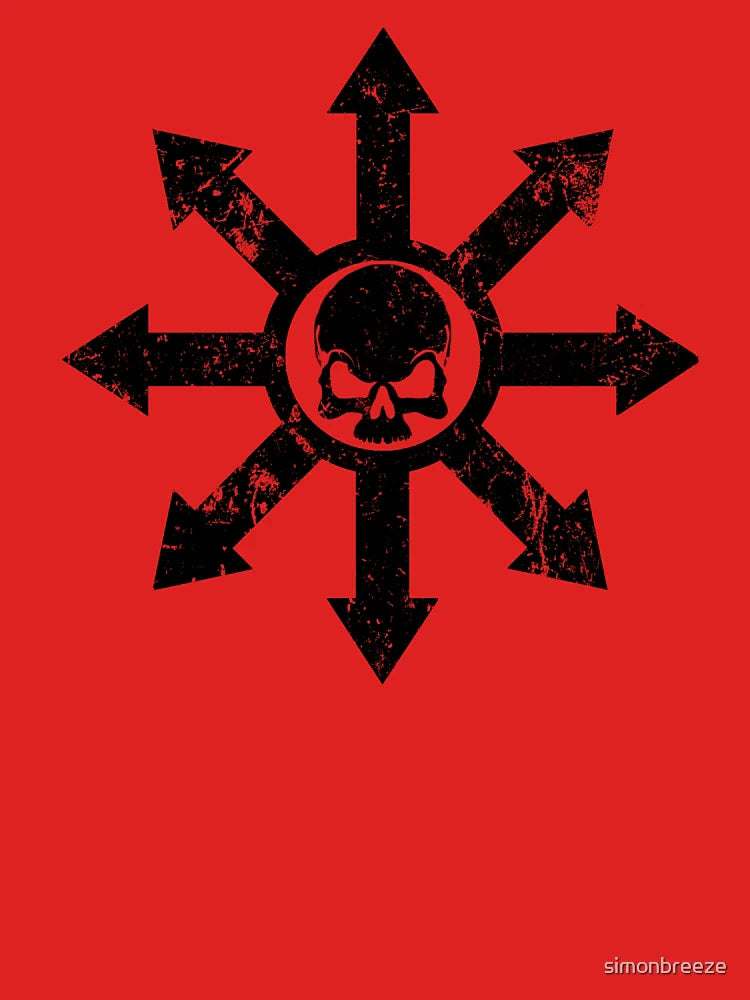 Mark of Chaos Distressed Black Classic T-Shirt