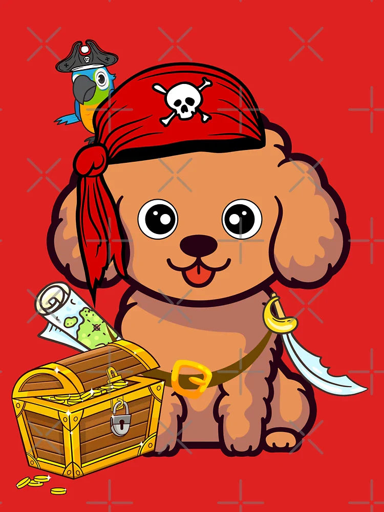 Halloween Pirate Brown Dog Classic T-Shirt