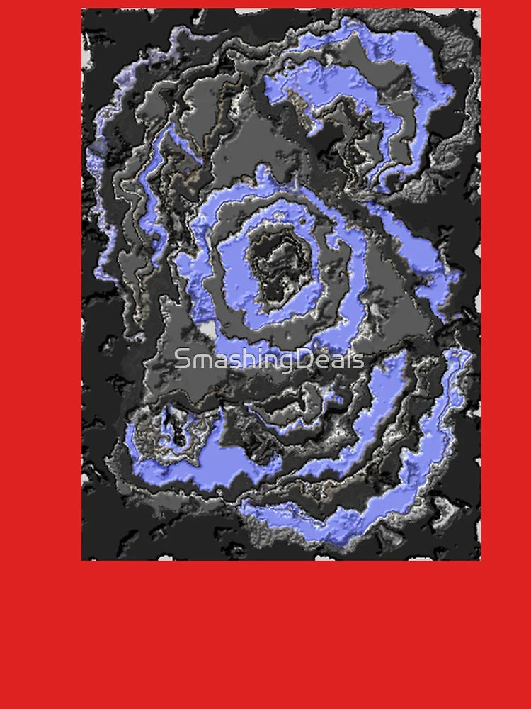 Swirly Shapes of Blue Classic T-Shirt
