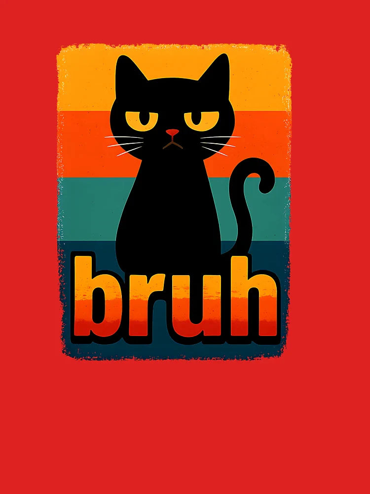 Funny Cat Bruh For Teens Boys Girls Men Women Meme Graphic  Classic T-Shirt