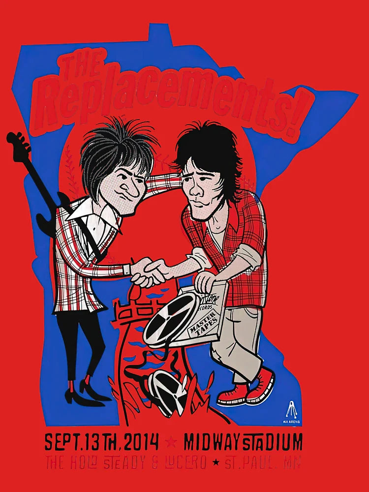 The Replacements Midway Stadium Concert Tour Vintage Classic T-Shirt