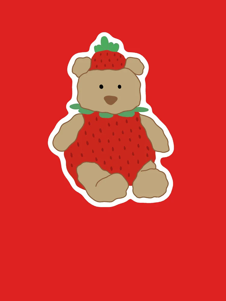 Strawberry Bartholomew Jellycat Bear  Classic T-Shirt