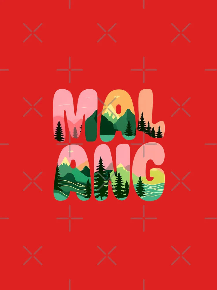 Malang Modern Forest Typography Font Classic T-Shirt