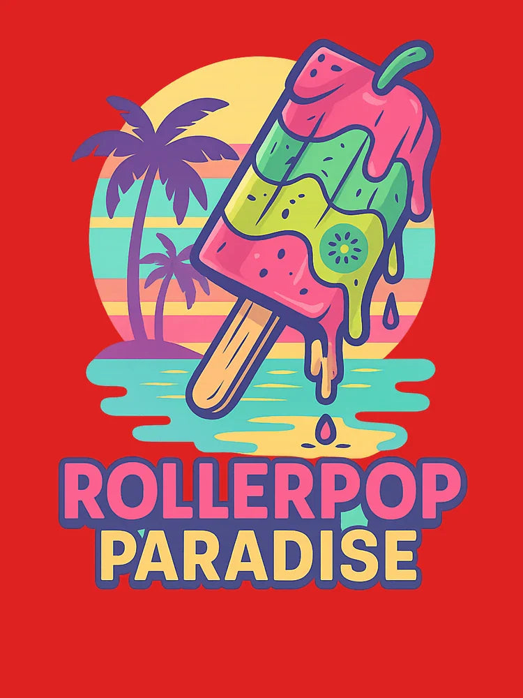 Rollerpop Paradise – Retro Fruit Skate Tee | Summer Vibes Aesthetic Classic T-Shirt