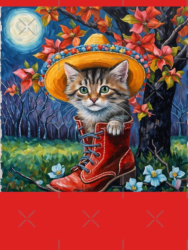 Sombrero Kitty In Boots Classic T-Shirt