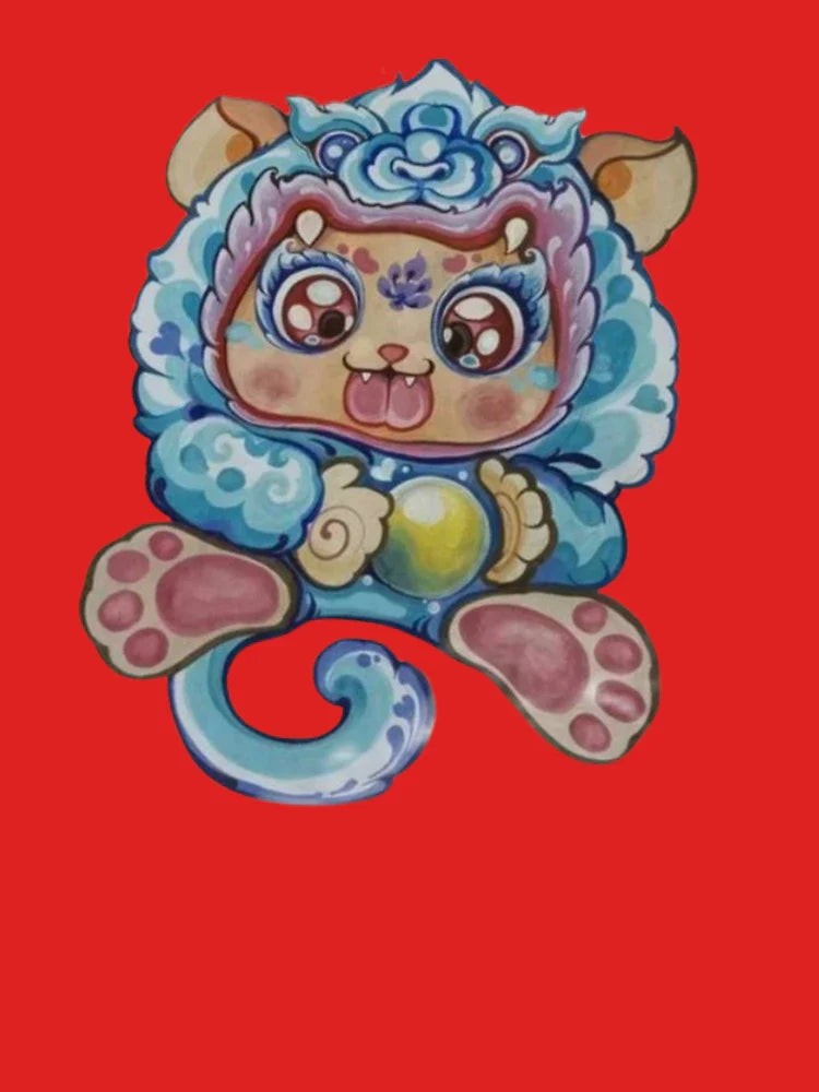 Lalulu with Mystic Orb – Thai Hand-Drawn Mu-Telu Lucky Guardian (No AI) Classic T-Shirt