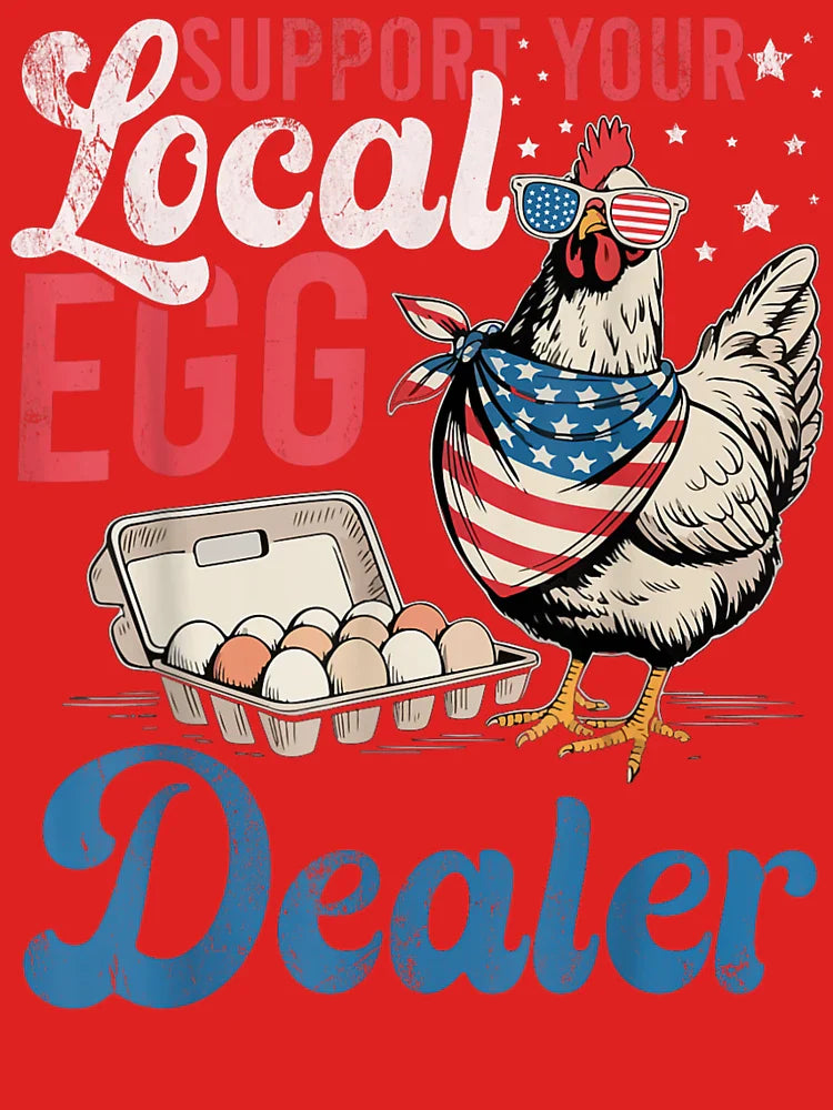 Support Your Local Egg Dealer -Retro  Chicken Classic T-Shirt