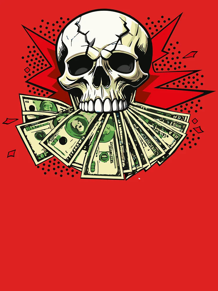 Skull and Cash Explosion Classic T-Shirt