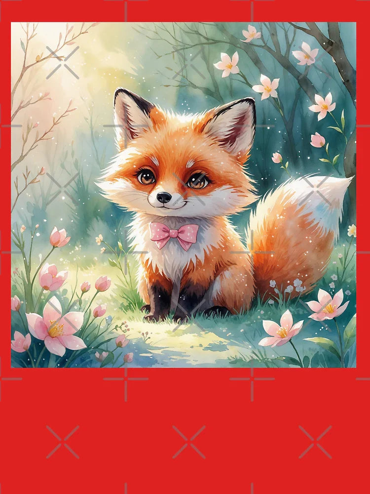 A Cute fox and pink bow Classic T-Shirt