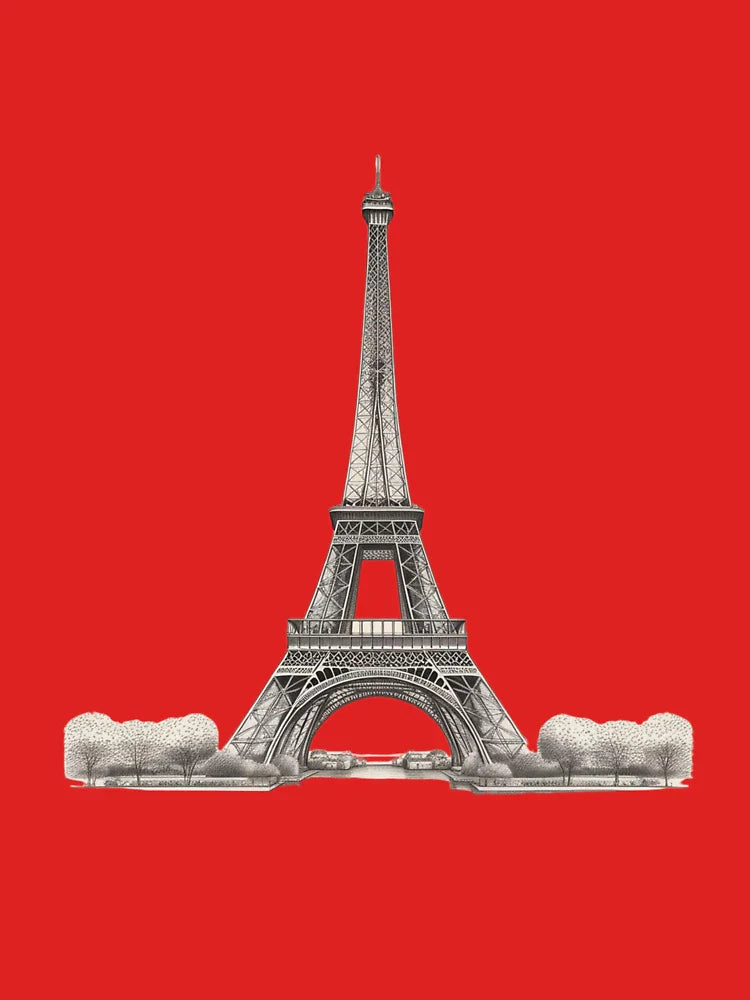 Eiffel Tower Sketch Classic T-Shirt