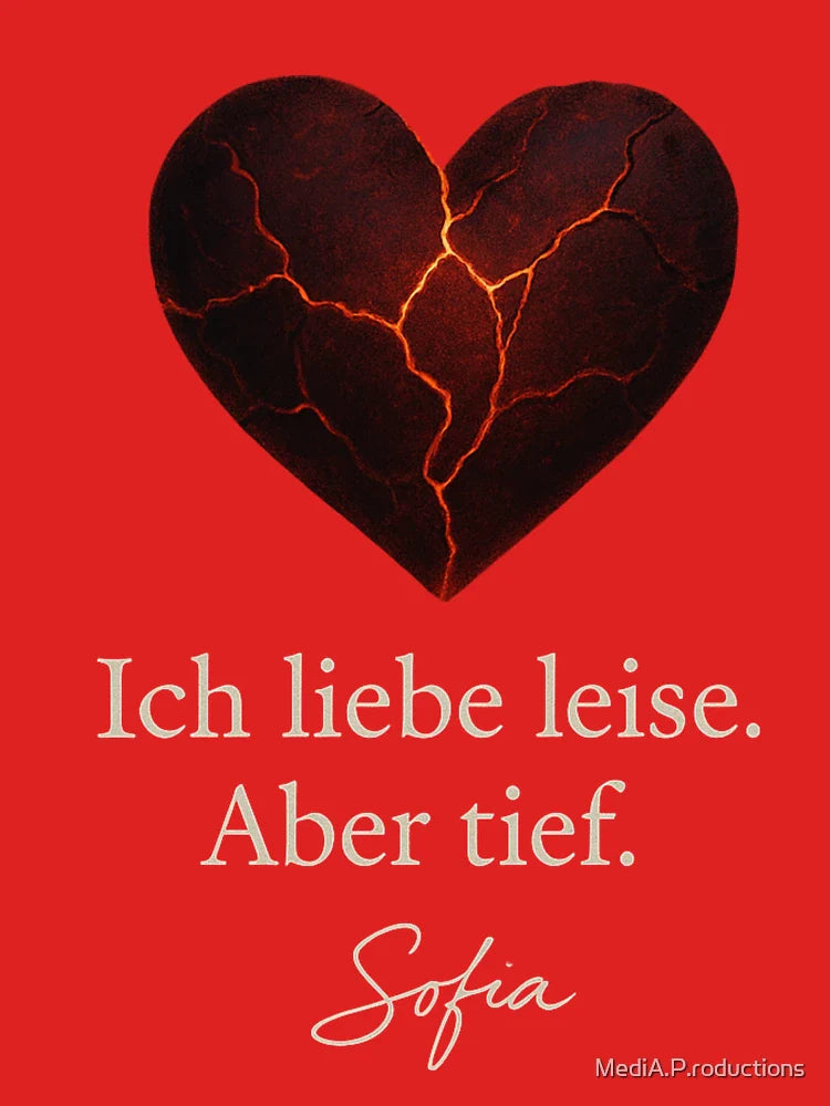 I love quietly. But deeply. Ember Heart Design Classic T-Shirt