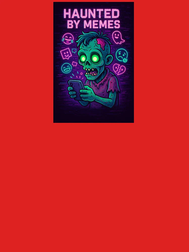 Haunted by Memes – Undead Meme Scroller Classic T-Shirt