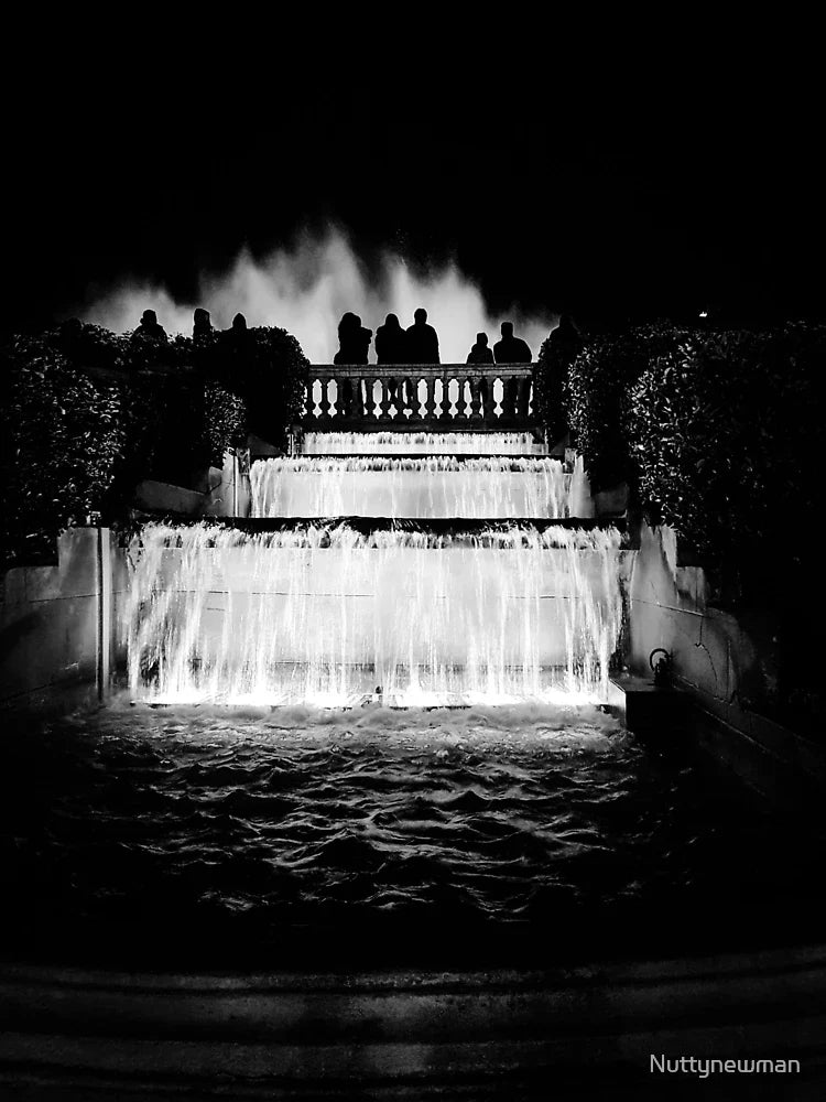 Barcelona at night b/w Classic T-Shirt
