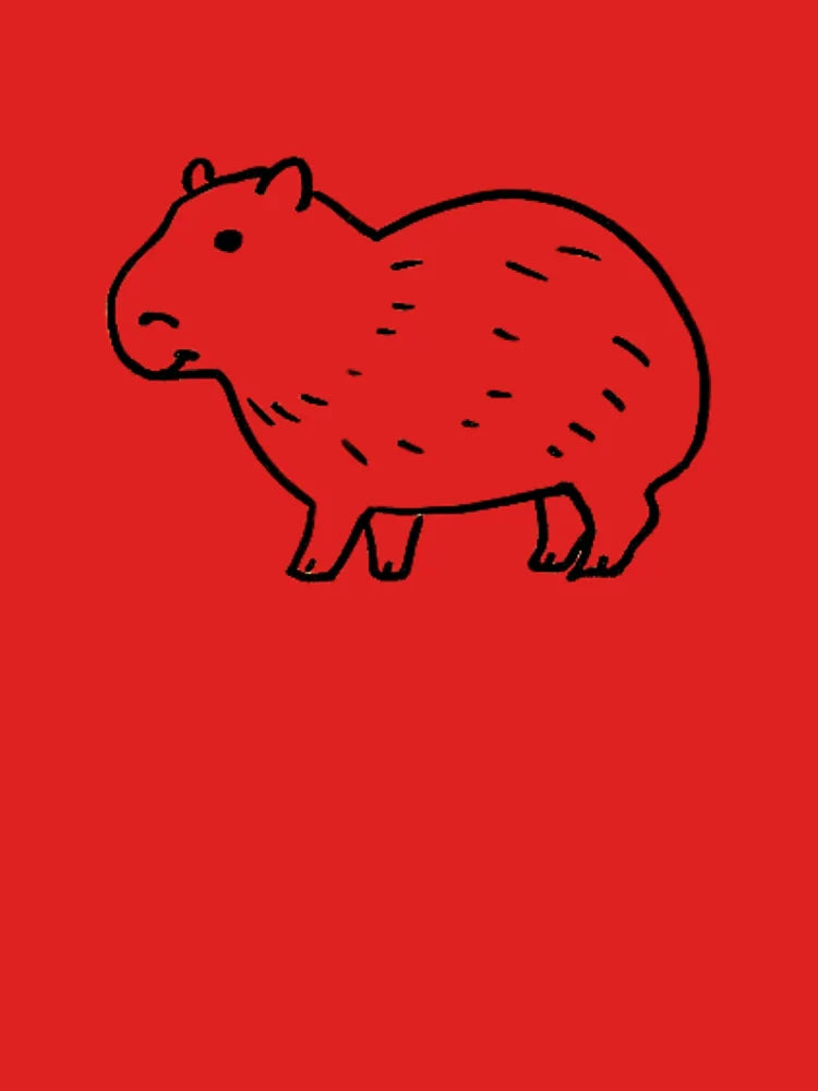 badly drawn capybara Classic T-Shirt