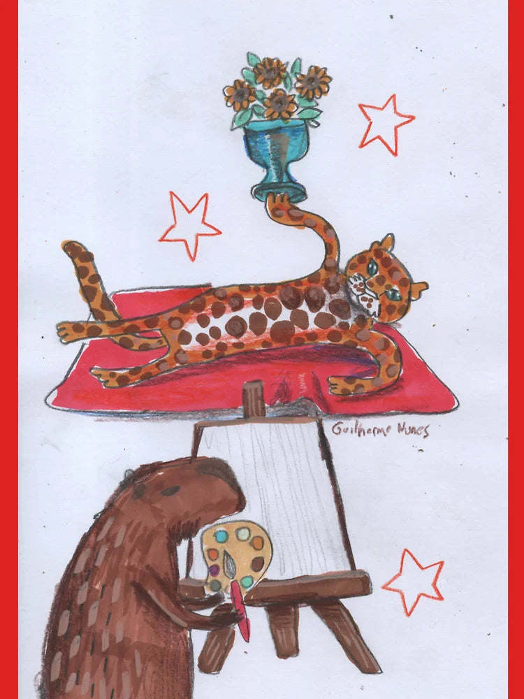 capybara painting a jaguar Classic T-Shirt