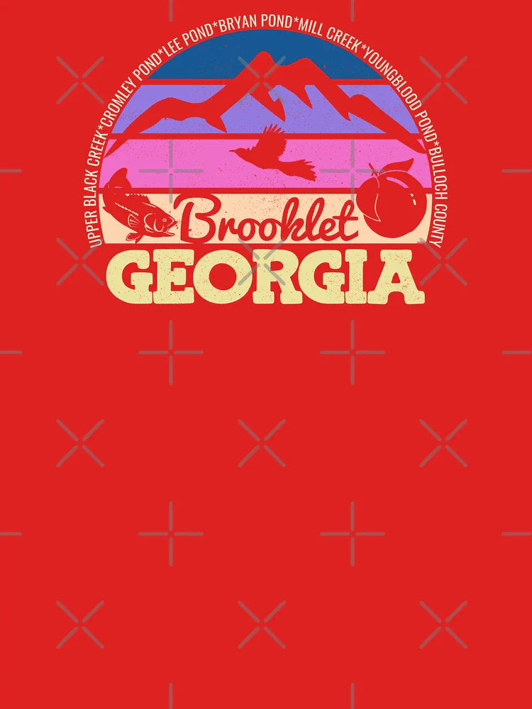 Brooklet Georgia Sunset Retro Vintage Local Pride Logo Classic T-Shirt