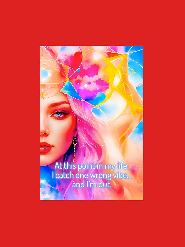 Digital Art with Inspiring Quote Classic T-Shirt