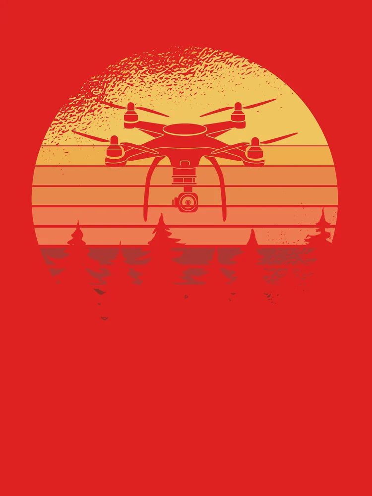 Quadcopter FPV Drone Pilot RC Pilot Vintage Retro Distressed Classic T-Shirt