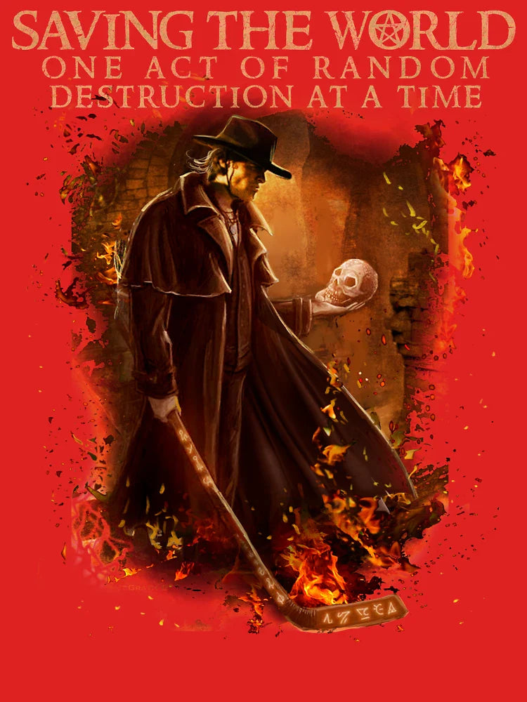 Saving The World One Act of Random Destruction at a Time  Classic T-Shirt