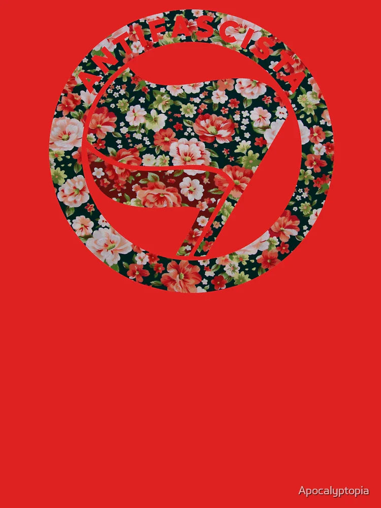 Antifa Floral Classic T-Shirt