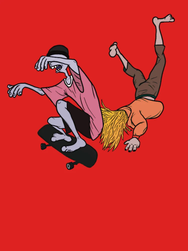 Skaters ride and fall Classic T-Shirt