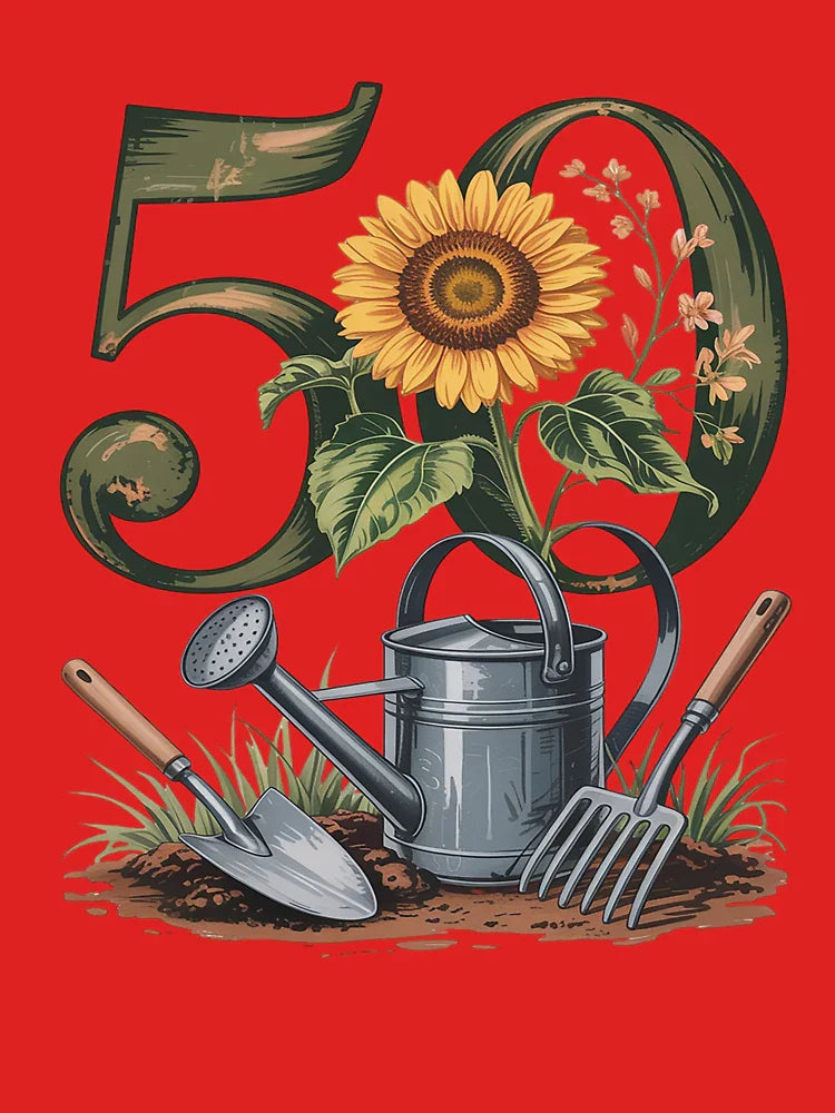 50 and Still Growing Strong for Plant Flower Lovers Classic T-Shirt