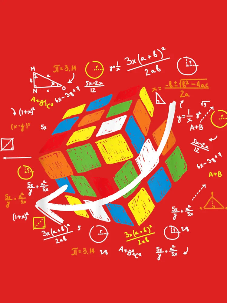 Cool Math Rubik Rubix Rubics Player Cube Math Lovers Classic T-Shirt