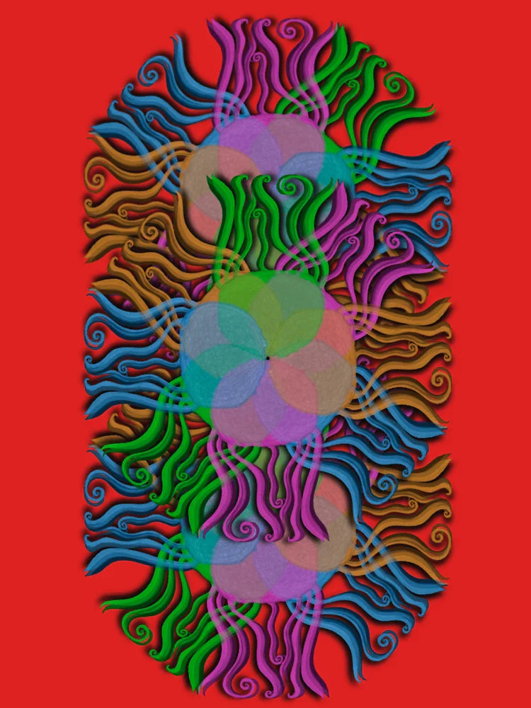 Psychedelic Flow Mandala Classic T-Shirt