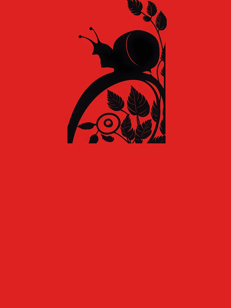 Snail and Leaves Silhouette Art Print Classic T-Shirt