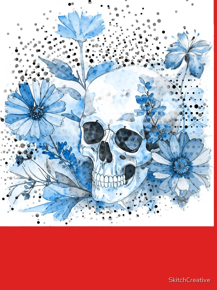Skull & Bloom Daydream in Blue Classic T-Shirt