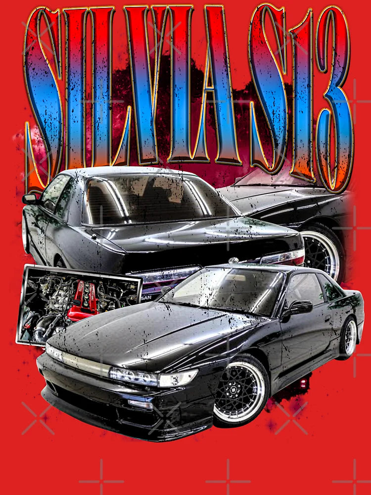 Silvia S13 Vintage, SR20DET, 240SX drift car Classic T-Shirt