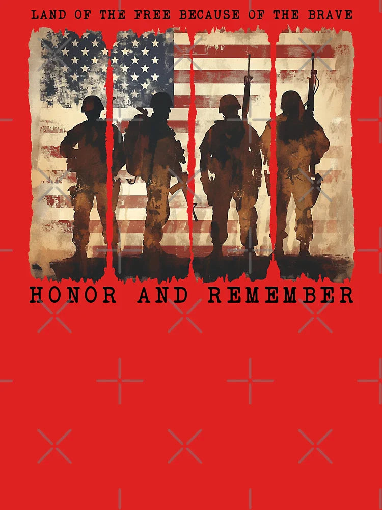 Memorial Day - Land Of Free Because The Brave Classic T-Shirt