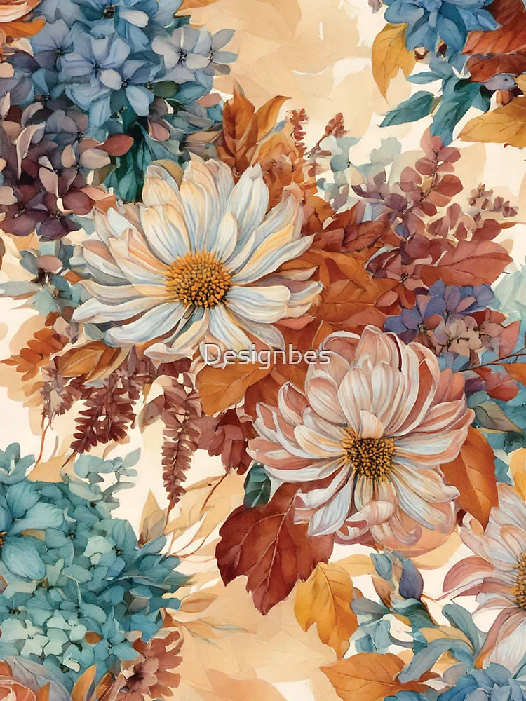 Rustic Floral Bouquet Pattern Classic T-Shirt