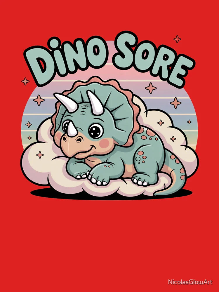 Dino Sore Sticker Classic T-Shirt