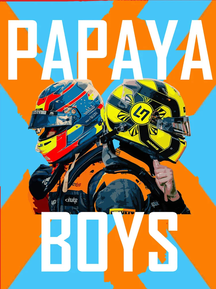 Papaya Boys : Lando Norris and Oscar Piastri Mclaren F1 Team Classic T-Shirt