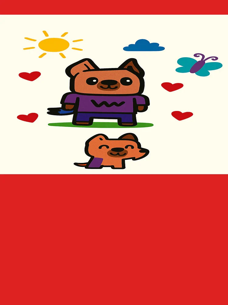Funny animal friend with butterfly Classic T-Shirt