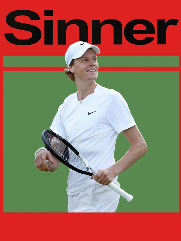 Jannik Sinner Poster, Tennis Digital Classic T-Shirt